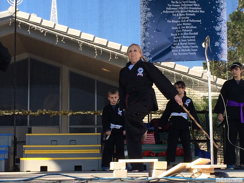 Sensei Jackie doing Bo Kata